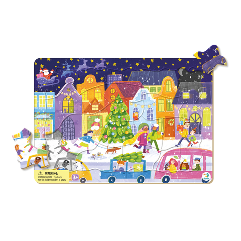 Dodo Frame Puzzle 'Christmas Bustle' 21 Pcs