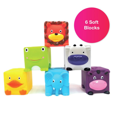 Edushape Soft & Squeezy Critter Blocks