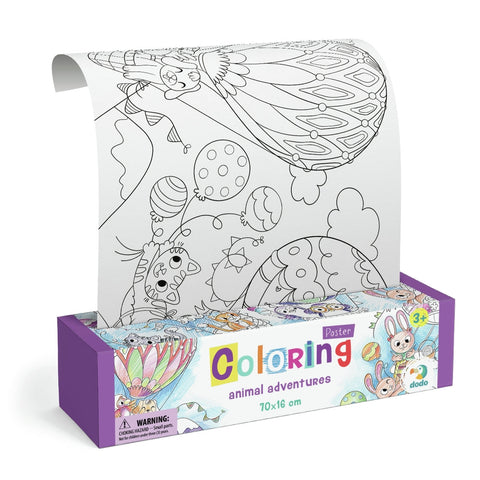 Dodo Colouring Poster Animal Adventurers