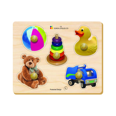 Doron Layeled Toys Large Peg Puzzle