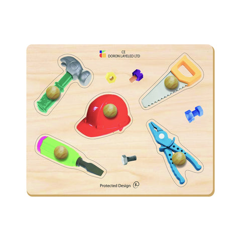 Doron Layeled Tools Large Peg Puzzle