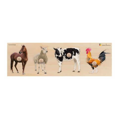 Doron Layeled Farm Animals Giant Peg Puzzle