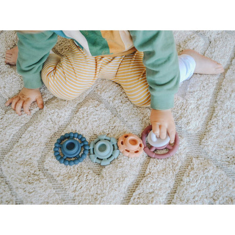 Jellystone Designs Rainbow Stacker & Teether - Earth