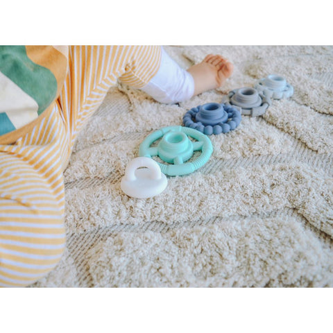 Jellystone Designs Rainbow Stacker & Teether - Ocean