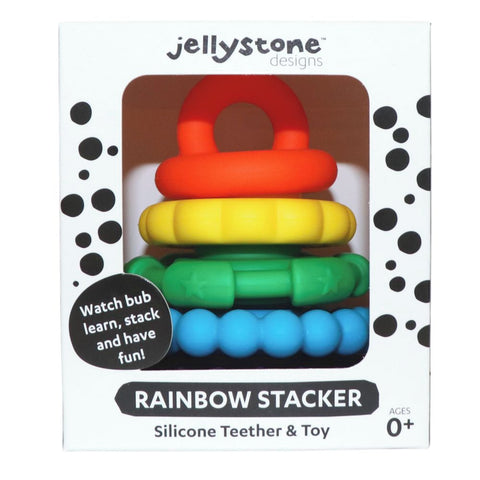 Jellystone Designs Rainbow Stacker & Teether - Rainbow