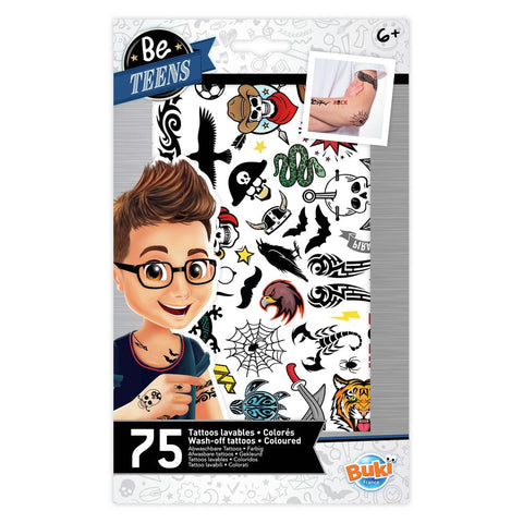 Buki France 75 Wash-Off Tattoos - Rock