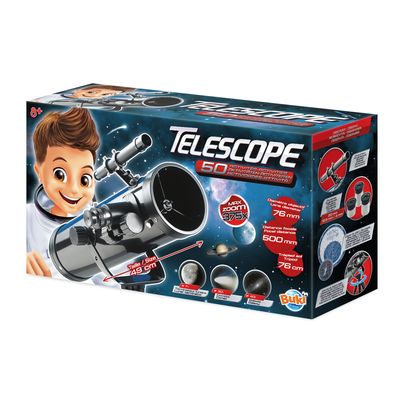 Buki France Telescope with Optical Glass & 50 Activities