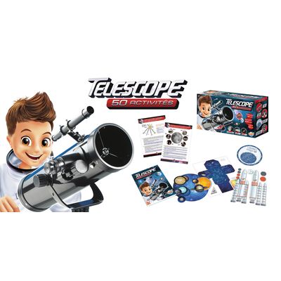 Buki France Telescope with Optical Glass & 50 Activities