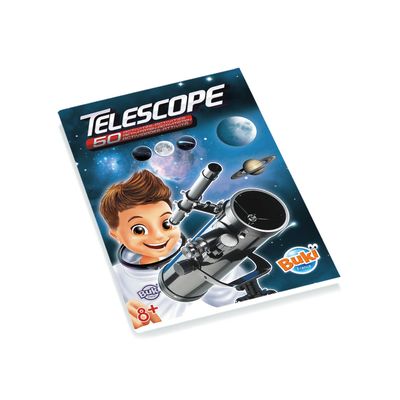 Buki France Telescope with Optical Glass & 50 Activities