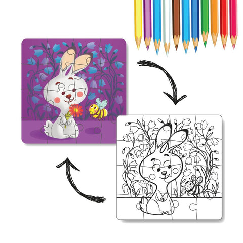 Dodo Colouring Puzzle 2 in 1 Leveret