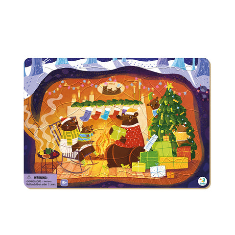 Dodo Frame Puzzle 'Bears Christmas Tale' (53pc)