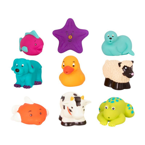 Battat Bath Buddies 9 Pack